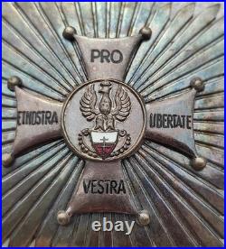 PLAQUE ORDRE MERITE ZUPRO POLOGNE resistance Polonaise en France