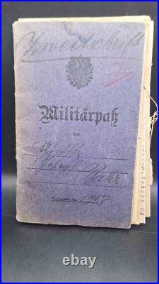 Passeport militaire Ek1 Ek2 Croix de fer 1+2 B. V. M. Cat. U. Genes. Komp. E. R