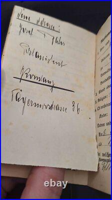 Passeport militaire Ek1 Ek2 Croix de fer 1+2 B. V. M. Cat. U. Genes. Komp. E. R