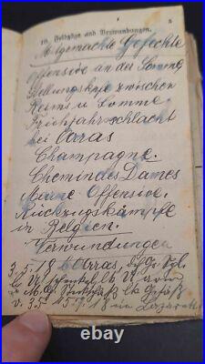 Passeport militaire Ek1 Ek2 Croix de fer 1+2 B. V. M. Cat. U. Genes. Komp. E. R