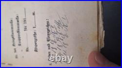 Passeport militaire Ek1 Ek2 Croix de fer 1+2 B. V. M. Cat. U. Genes. Komp. E. R