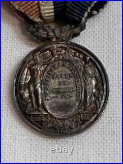 Petite Medaille Actes De Devouement Napoleon III Tete Nue