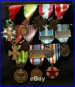 Placard Légion d'Honneur Médaille Militaire 1939 1945 TOE Coloniale Indochine