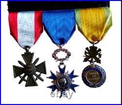 Placard Pla 008 Placard De 7 Decorations Militaires 1939-1945 Indochine