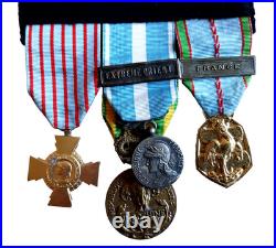 Placard Pla 008 Placard De 7 Decorations Militaires 1939-1945 Indochine