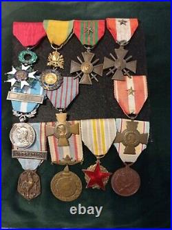 Placard décorations française Légion d'honneur WW2/Corée, Bf-Onu
