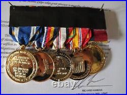 Placard médailles militaire usmc diplôme