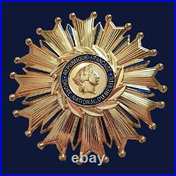 Plaque De Chevalier Grande Croix Et Rosette Ordre National Du Merite France