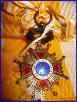 Plaque Gd Officier et bijoux de Gde Croix Ordre Isabelle la Catholique Espagne
