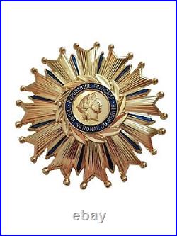 Plaque Grand Croix ONM de L'ordre National du Mérite 1963