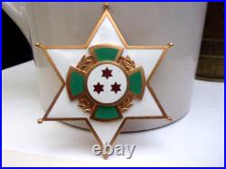 Plaque Grand Officier Du Merite Civique Du Burundi Parfait Etat