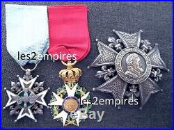 Plaque Ordre Légion D'honneur Restauration & Croix Saint Esprit 1816 Louis XVIII