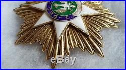 Plaque Ordre Medaille En Argent Aigle Blanc Pologne Russie Pays De L'est Medal