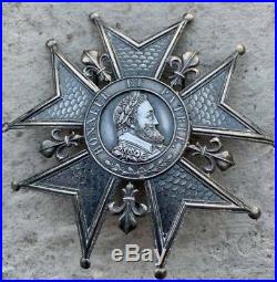 Plaque de Grand Croix ou Grand officier Legion d'Honneur Restauration