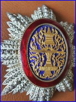 Plaque de L'Ordre Royal du Cambodge HALLEY