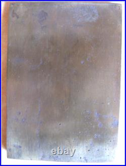 Plaque en bronze Légion Étrangère 1 RE. CRTRLE CSP 446,6 grammes