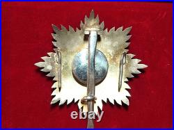 Pologne Resistance en France Ordre de ZUPRO Grand Croix Plaque 1945