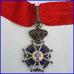 Portugal Ordre Militaire du Christ, croix de commandeur en vermeil, centres or