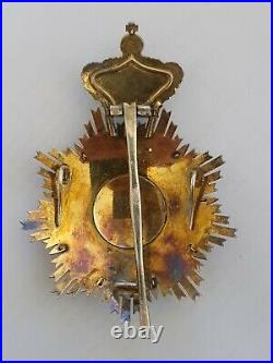 Portugal Ordre de Villa Viscosa, plaque de grand croix, vermeil et émail