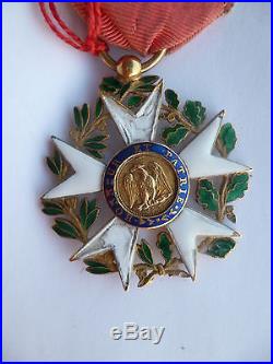 Premier Empire Légion d'Honneur Officier 1er Type 1804 en OR grosse tête