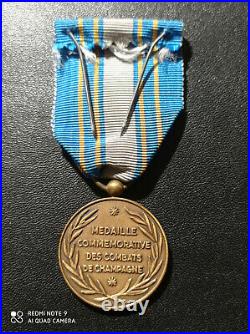 Q8/0 Belle médaille militaire Navarin CHAMPAGNE guerre 14 18 French medal