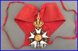 RARE Commandeur de la Légion d'Honneur période Restauration en or Superbe