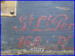 RARE MALLE OFFICIER. S/Lt. 168em RI. LES LOUPS DU BOIS LEPRETE. 1914.18
