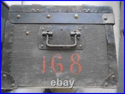 RARE MALLE OFFICIER. S/Lt. 168em RI. LES LOUPS DU BOIS LEPRETE. 1914.18
