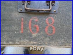 RARE MALLE OFFICIER. S/Lt. 168em RI. LES LOUPS DU BOIS LEPRETE. 1914.18