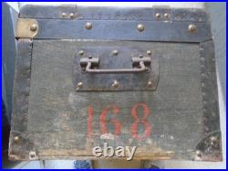 RARE MALLE OFFICIER. S/Lt. 168em RI. LES LOUPS DU BOIS LEPRETE. 1914.18