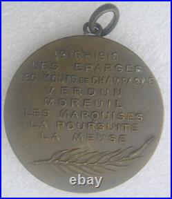 RARE MEDAILLE 1914 1918 163e DIVISION qui s'y frotte s'y pique PORC EPIC
