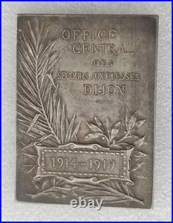 RARE MEDAILLE SECOURS AUX BLESSES 1914-1919 DIJON ww1