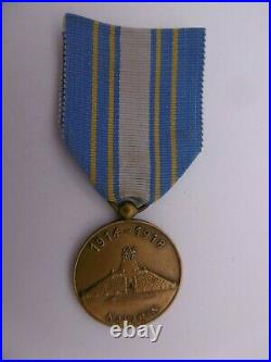 RARE Médaille commémorative Combats de Champagne 1914-1918 Navarin french medal