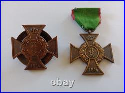 RARE Médailles Saxe-Anhalt 1914