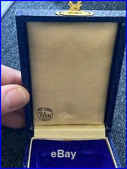 RARE médaille en cristal de baccarat FRANCISQUE PETAIN REGIME DE VICHY