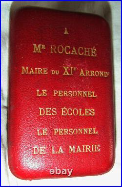 REDUCTION CHEVALIER LEGION D'HONNEUR or & brillants MAIRE XI° Arrondt PARIS 1889