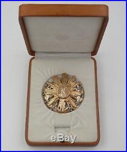 ROMANIA ORDRE ORDER OF TUDOR VLADIMIRESCU 1st CLASS RARE GOLD 18 K & DIAMONDS