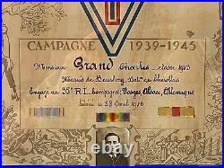 Rare Cadre D' Un Maquisard Maquis De Beauberry Bataillon Du Charollais Ww 2