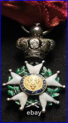 Rare Chevalier Légion D'honneur Restauration Henri IV Roi France Lys Réduction