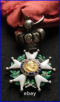 Rare Chevalier Légion D'honneur Restauration Henri IV Roi France Lys Réduction