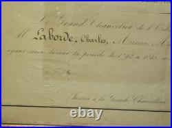 Rare Diplome Medaille Sainte Helene Napoleon Empire Marin Matelot
