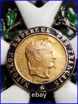 Rare Et Belle Légion D'honneur Chevalier Second Empire Avec Couronne À Fleurons