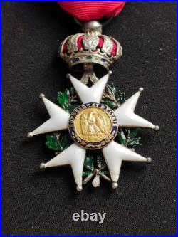 Rare Et Belle Légion D'honneur Chevalier Second Empire Avec Couronne À Fleurons