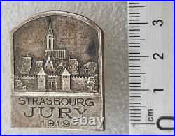 Rare Insigne Jury Exposition Strasbourg 1919