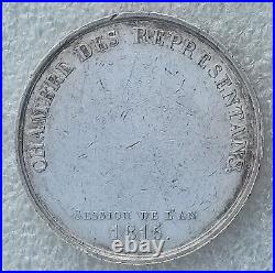 Rare Medaille Argent Chambre Des Representants 1815 Periode Des Cents Jours