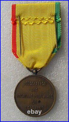 Rare Medaille Association Des Medailles Militaires De Lorraine