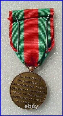 Rare Medaille De Stonne Mont-dieu Tannay 1940