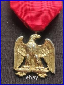 Rare Médaille De Vétérans Débris De L'empire Aigle Premier Empire Napoléon