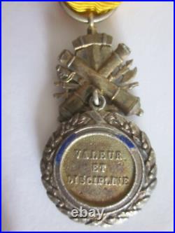 Rare Medaille Militaire 1870 Modele Biface Aux Canons Ou Cuirasse
