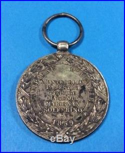 Rare Medaille Napoléon 3 Argent 1859 Campagne D Italie